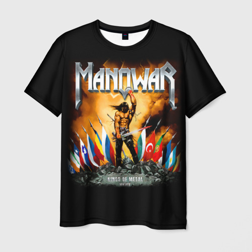 Мужская футболка 3D Manowar, цвет 3D печать