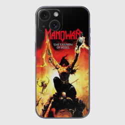 Чехол для iPhone 15 силиконовый с защитой камеры Manowar