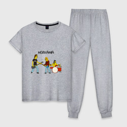 Женская пижама хлопок Nirvana в стиле Simpsons