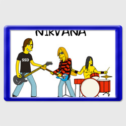 Магнит 45*70 Nirvana в стиле simpsons