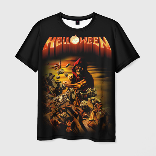 Мужская футболка 3D Helloween Фото 01 Мужская футболка 3D Helloween Фото 01