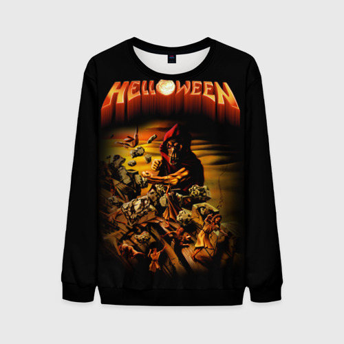 Мужской свитшот 3D Helloween, цвет черный