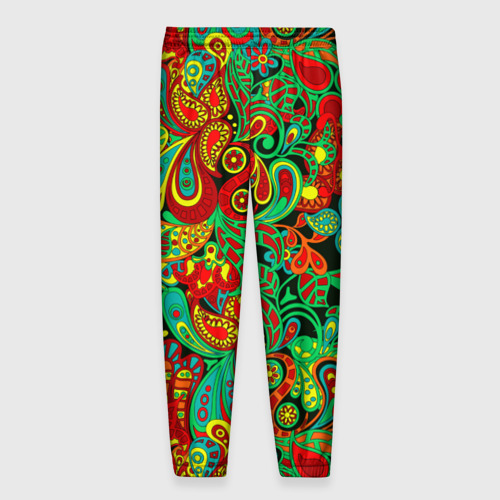 Мужские брюки 3D Цветочный орнамент, цвет 3D печать - фото 2