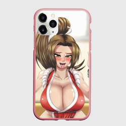 Чехол для iPhone 11 Pro Max матовый Май Сирануи boobs -  sexy ahegao