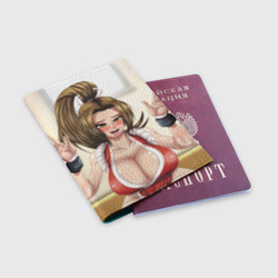 Обложка для паспорта матовая кожа Май Сирануи boobs -  sexy ahegao - фото 2