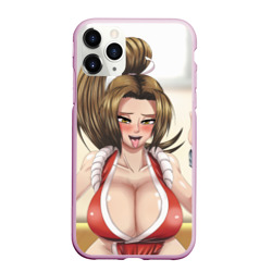 Чехол для iPhone 11 Pro Max матовый Май Сирануи boobs -  sexy ahegao