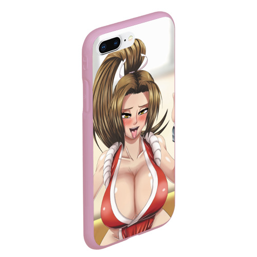 Чехол для iPhone 7Plus/8 Plus матовый Май Сирануи boobs -  sexy ahegao, цвет розовый - фото 3