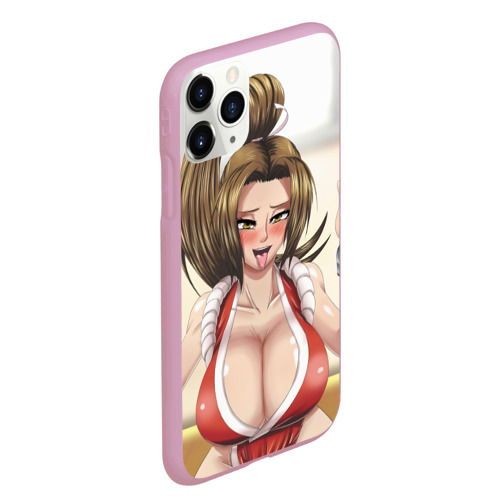 Чехол для iPhone 11 Pro Max матовый Май Сирануи boobs -  sexy ahegao, цвет розовый - фото 3