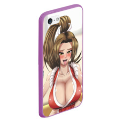 Чехол для iPhone 5/5S матовый Май Сирануи boobs -  sexy ahegao - фото 2