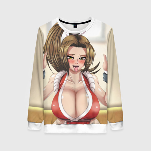 Женский свитшот 3D Май Сирануи boobs -  sexy ahegao, цвет 3D печать