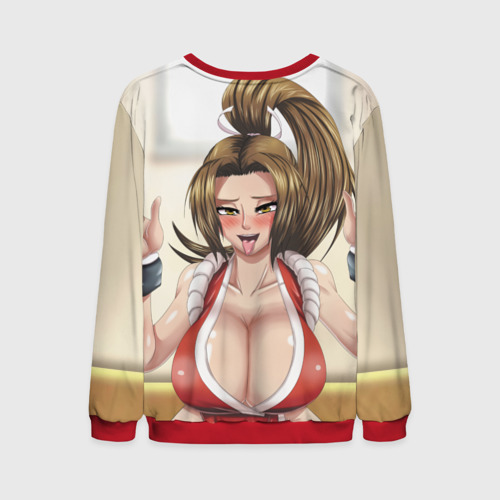Мужской свитшот 3D Май Сирануи boobs -  sexy ahegao, цвет красный - фото 2