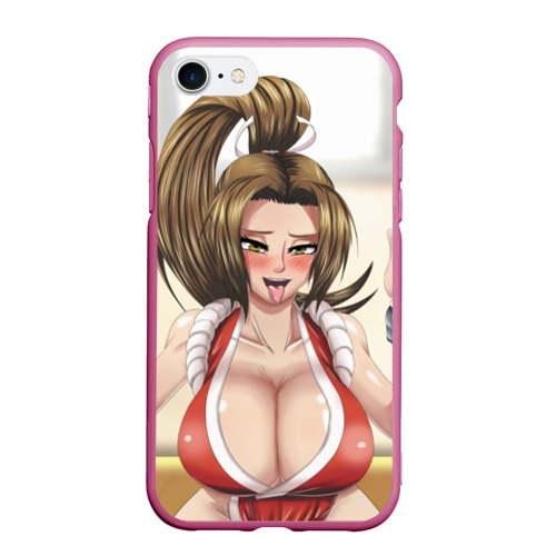 Чехол для iPhone 7/8 матовый с принтом Май Сирануи boobs -  sexy ahegao, вид спереди #2