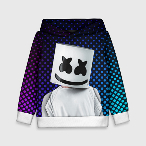 Детская толстовка 3D MARSHMELLO, цвет белый