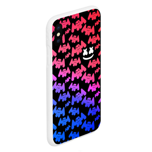 Чехол для iPhone XS Max матовый MARSHMELLO, цвет белый - фото 3