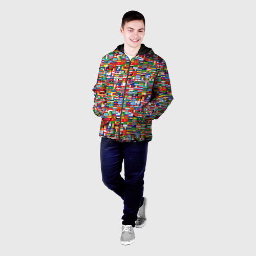 Мужская куртка 3D с принтом ФЛАГИ, фото на моделе #1