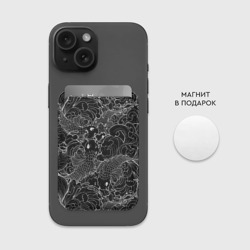 Картхолдер Magsafe магнитный Карпы кои графика - фото 2