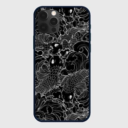 Чехол для iPhone 12 Pro Карпы кои графика