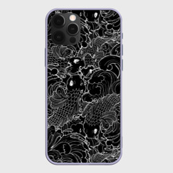 Чехол для iPhone 12 Pro Карпы кои графика