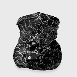 Бандана-труба 3D Карпы кои графика