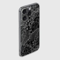 Чехол для iPhone 15 Pro силиконовый с защитой камеры Карпы кои графика - фото 2