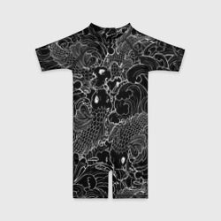 Детский купальный костюм 3D Карпы кои графика