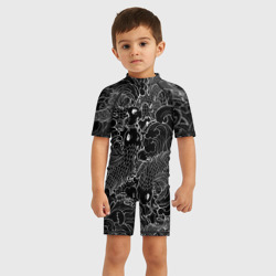 Детский купальный костюм 3D Карпы кои графика - фото 2