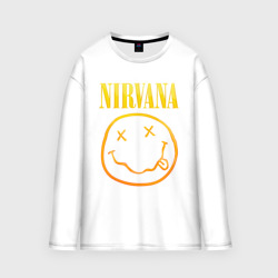 Мужской лонгслив oversize хлопок Nirvana