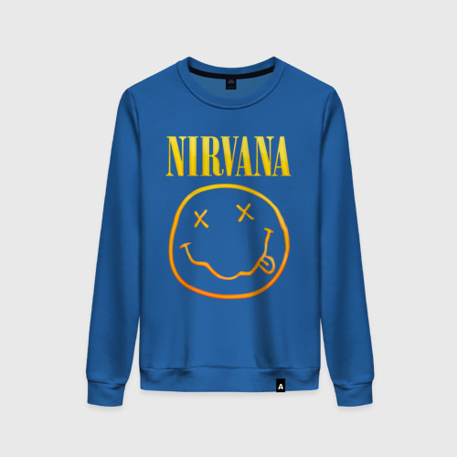 Женский свитшот хлопок Nirvana, цвет синий