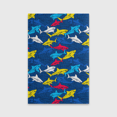 Обложка для паспорта матовая кожа Акулы, цвет желтый - фото 2