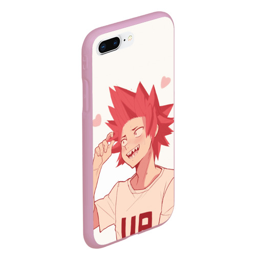 Чехол для iPhone 7Plus/8 Plus матовый Hearts Anime, цвет розовый - фото 3