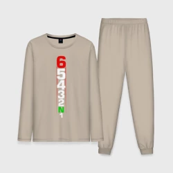 Мужская пижама с лонгсливом хлопок Скорости мотоцикла