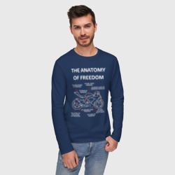 Мужской лонгслив хлопок The anatomy of freedom - фото 2
