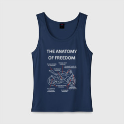 Женская майка хлопок The anatomy of freedom