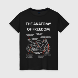 Женская футболка хлопок The anatomy of freedom