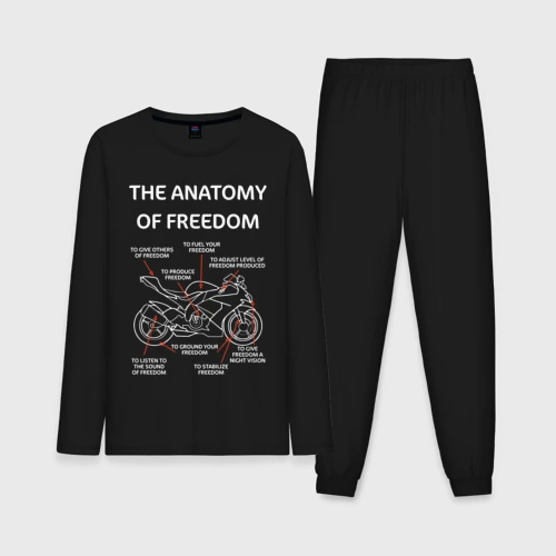 Мужская пижама с лонгсливом хлопок The anatomy of freedom
