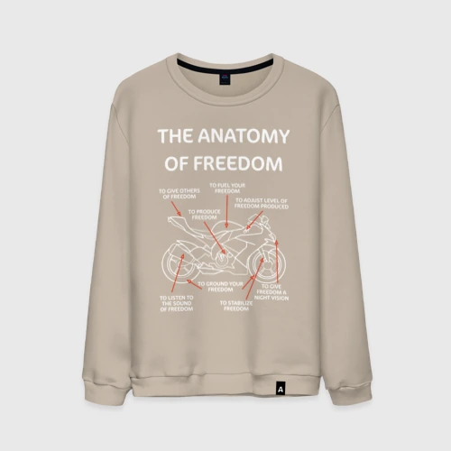 Мужской свитшот хлопок The anatomy of freedom