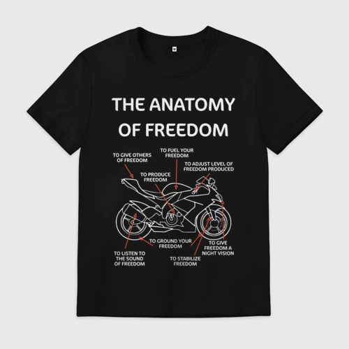Мужская футболка хлопок The anatomy of freedom