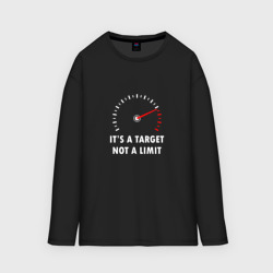 Мужской лонгслив oversize хлопок It's a target, not a limit