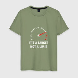 Мужская футболка хлопок It's a target, not a limit