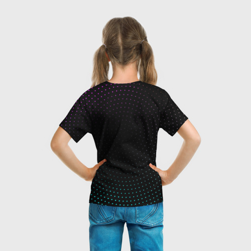Детская футболка 3D Marshmello Black, цвет 3D печать - фото 6