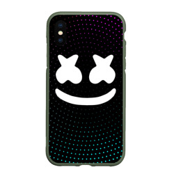 Чехол для iPhone XS Max матовый Marshmello Black