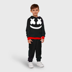 Детский костюм с толстовкой 3D Marshmello Black - фото 2