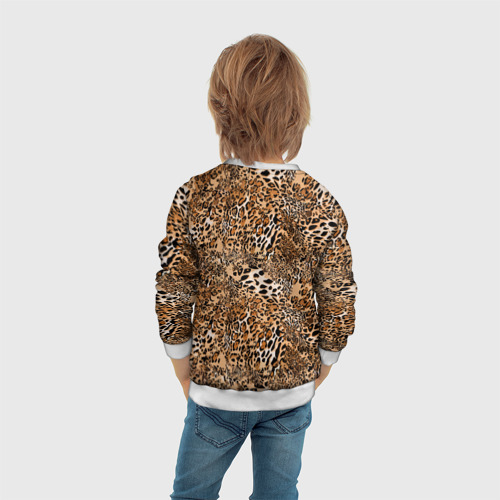 Детский свитшот 3D Леопард, цвет 3D печать - фото 6