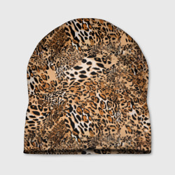 Шапка 3D Леопард - шкура