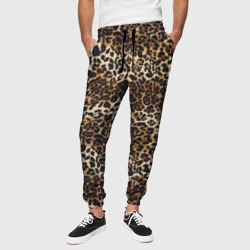 Леопардовый паттерн – Мужские брюки 3D с принтом купить