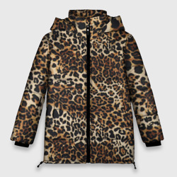 Женская зимняя куртка Oversize Леопард