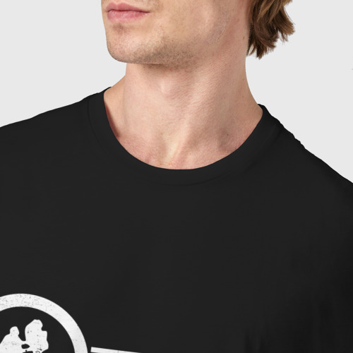 Мужская футболка хлопок Amblin Entertainment, цвет черный - фото 6