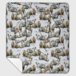 Плед с рукавами Моржи - семейство