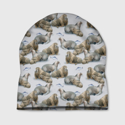 Шапка 3D Моржи - семейство