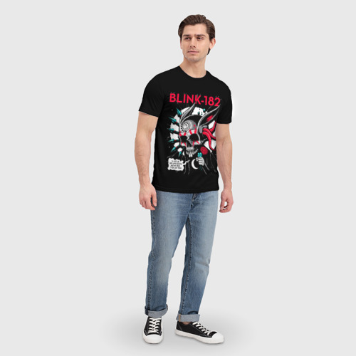 Мужская футболка 3D Blink 182, цвет 3D печать - фото 5